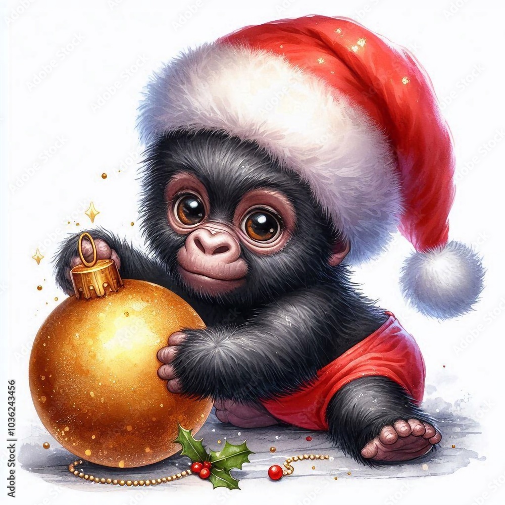 Gorilla zu Weihnachten Gorilla zu Weihnachten