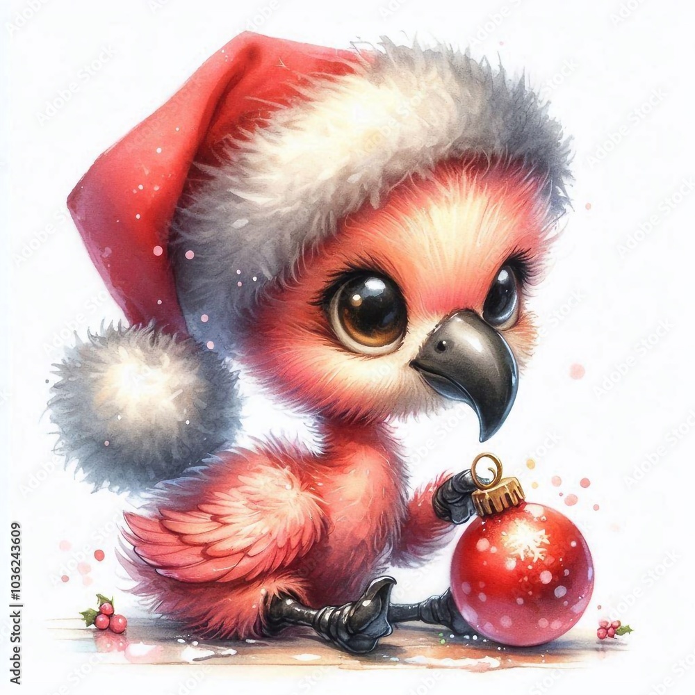 Flamingo zu Weihnachten Flamingo zu Weihnachten