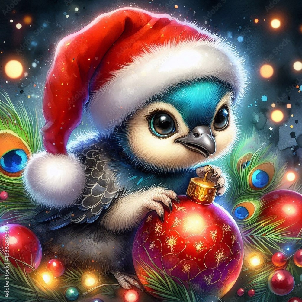 Pfau zu Weihnachten Pfau zu Weihnachten