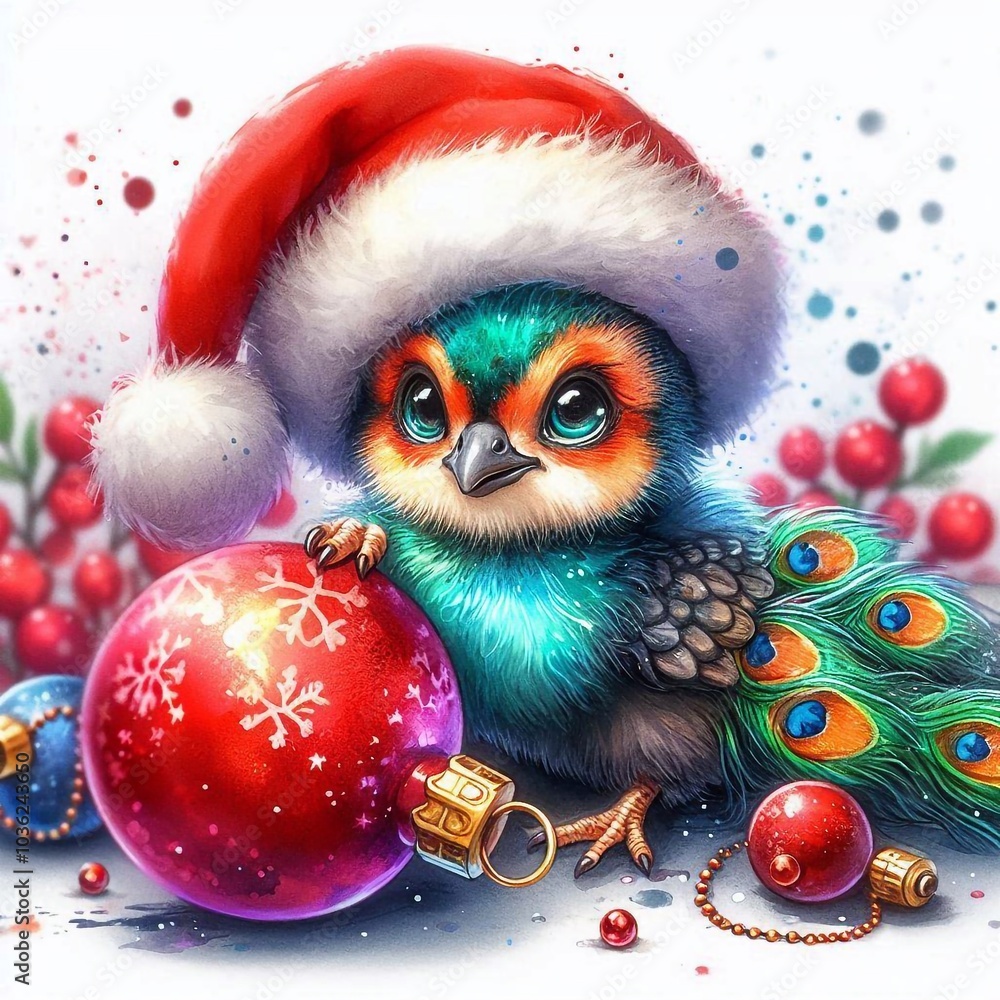 Pfau zu Weihnachten Pfau zu Weihnachten