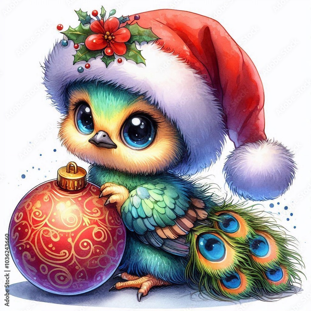 Pfau zu Weihnachten Pfau zu Weihnachten