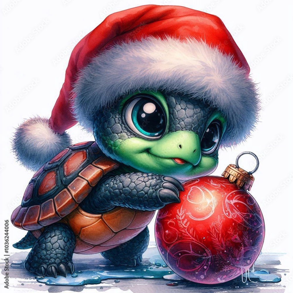 Schildkröte zu Weihnachten Schildkröte zu Weihnachten