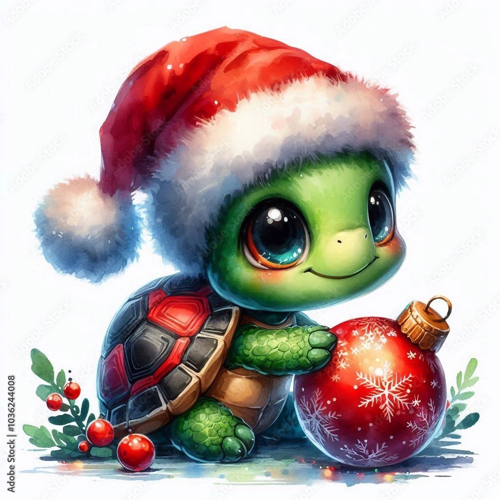 Schildkröte zu Weihnachten Schildkröte zu Weihnachten