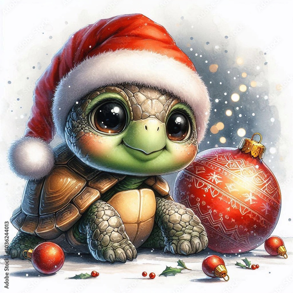 Schildkröte zu Weihnachten Schildkröte zu Weihnachten