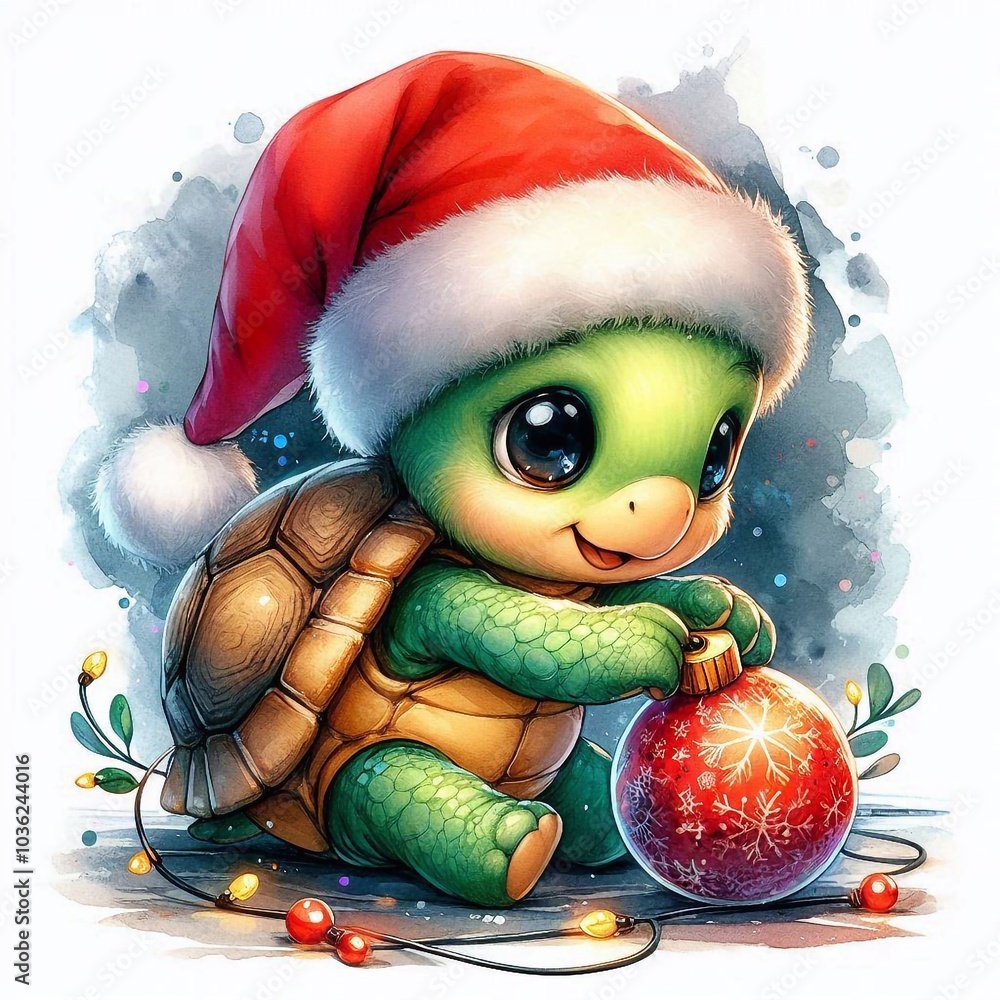 Schildkröte zu Weihnachten Schildkröte zu Weihnachten