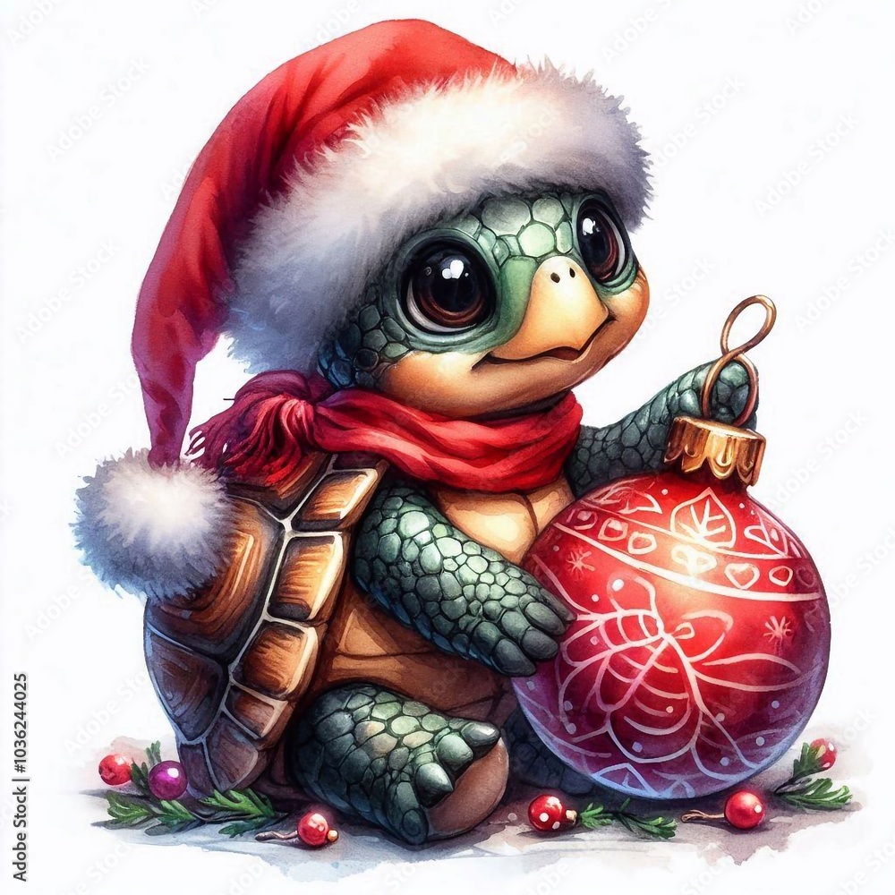 Schildkröte zu Weihnachten Schildkröte zu Weihnachten