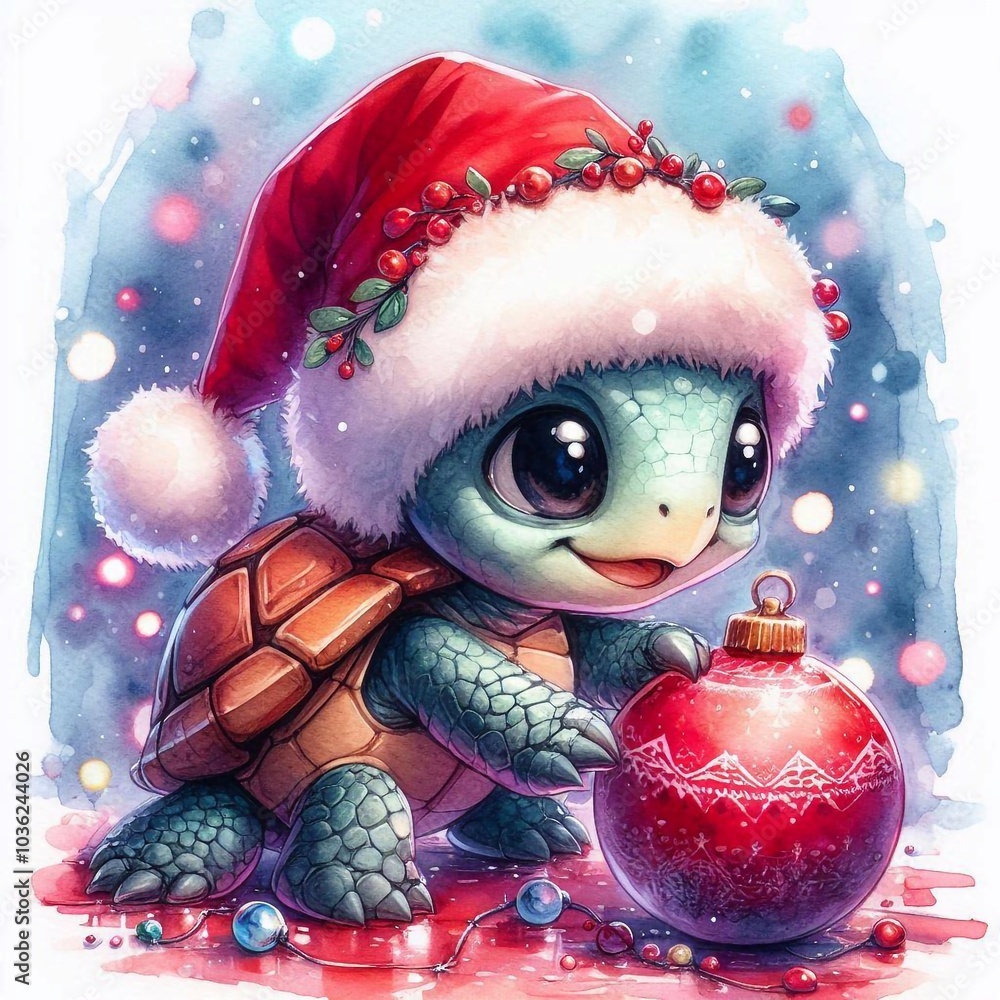 Schildkröte zu Weihnachten Schildkröte zu Weihnachten
