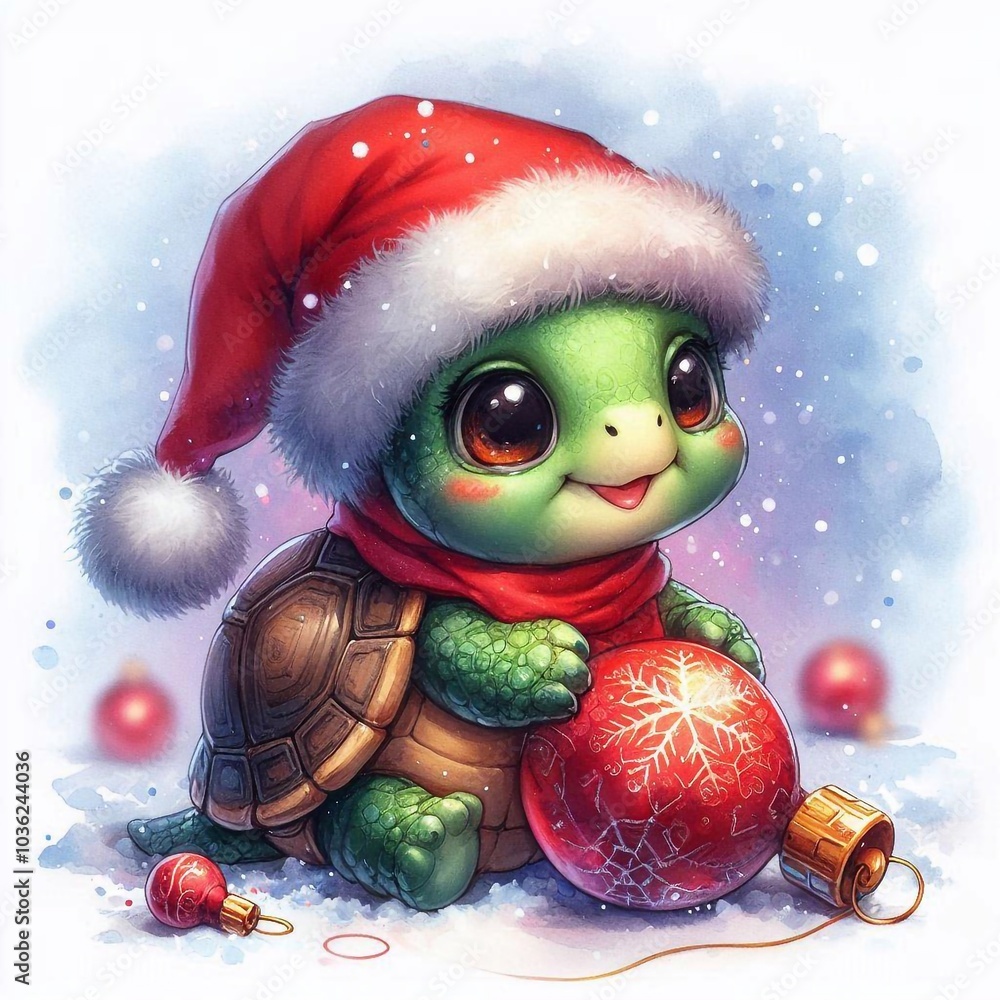 Schildkröte zu Weihnachten Schildkröte zu Weihnachten