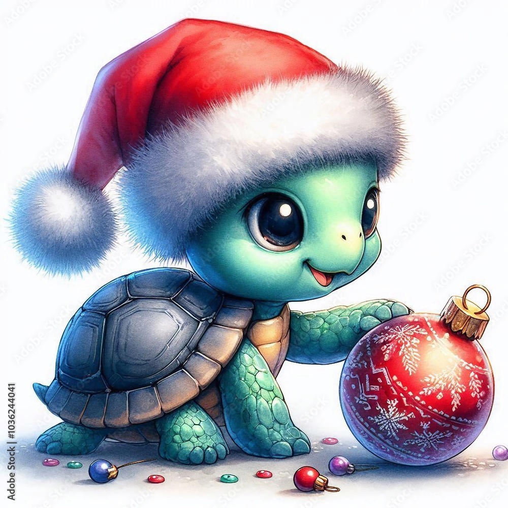 Schildkröte zu Weihnachten Schildkröte zu Weihnachten