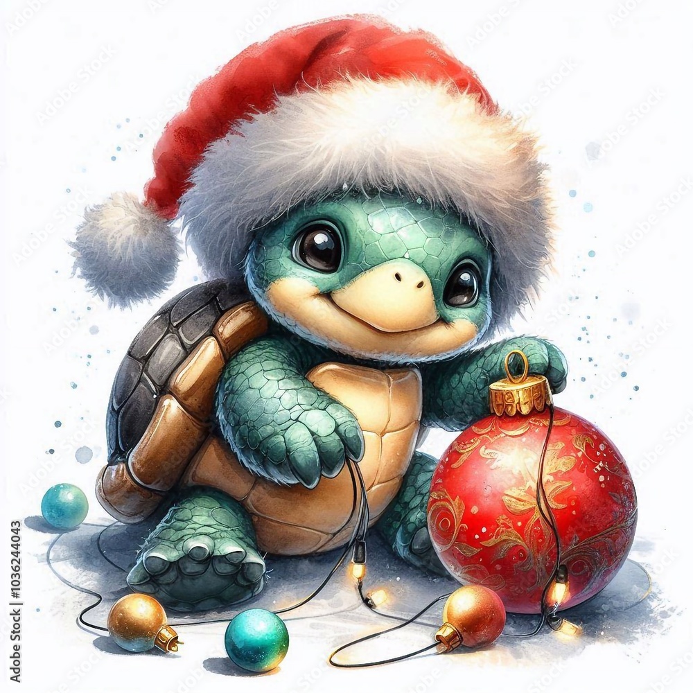 Schildkröte zu Weihnachten Schildkröte zu Weihnachten