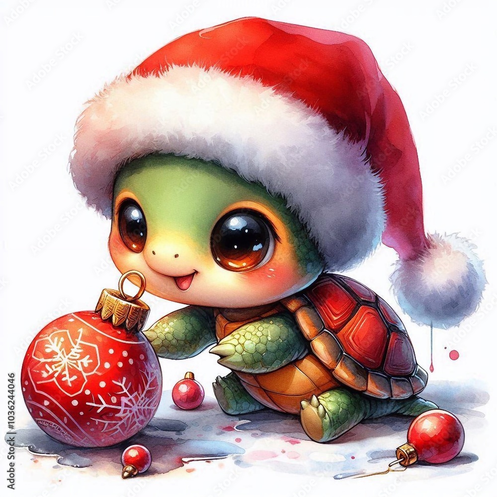 Schildkröte zu Weihnachten Schildkröte zu Weihnachten
