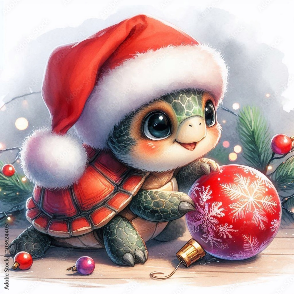 Schildkröte zu Weihnachten Schildkröte zu Weihnachten