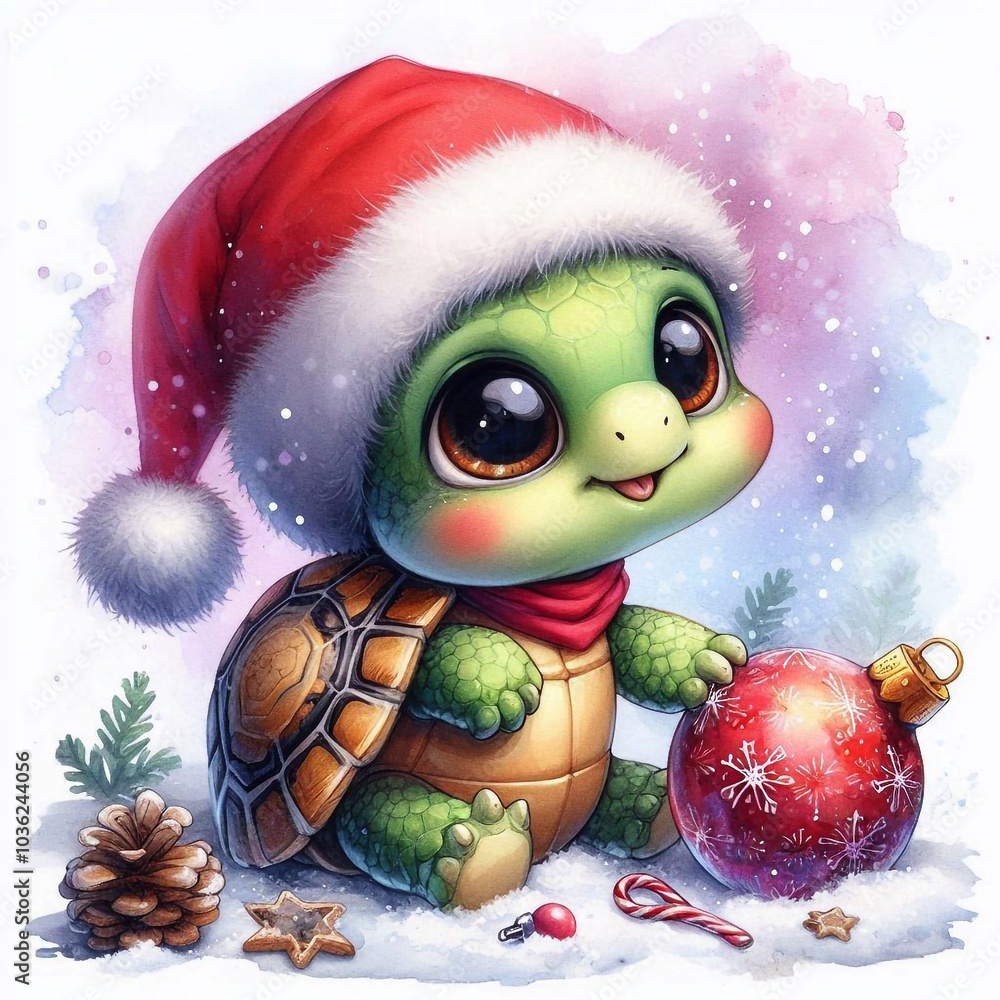 Schildkröte zu Weihnachten Schildkröte zu Weihnachten