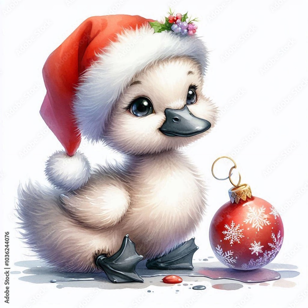 Schwan Küken zu Weihnachten Schwan Küken zu Weihnachten