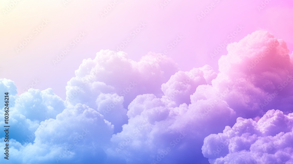 Dreamy Pastel Cloudscape Dreamy Pastel Cloudscape
