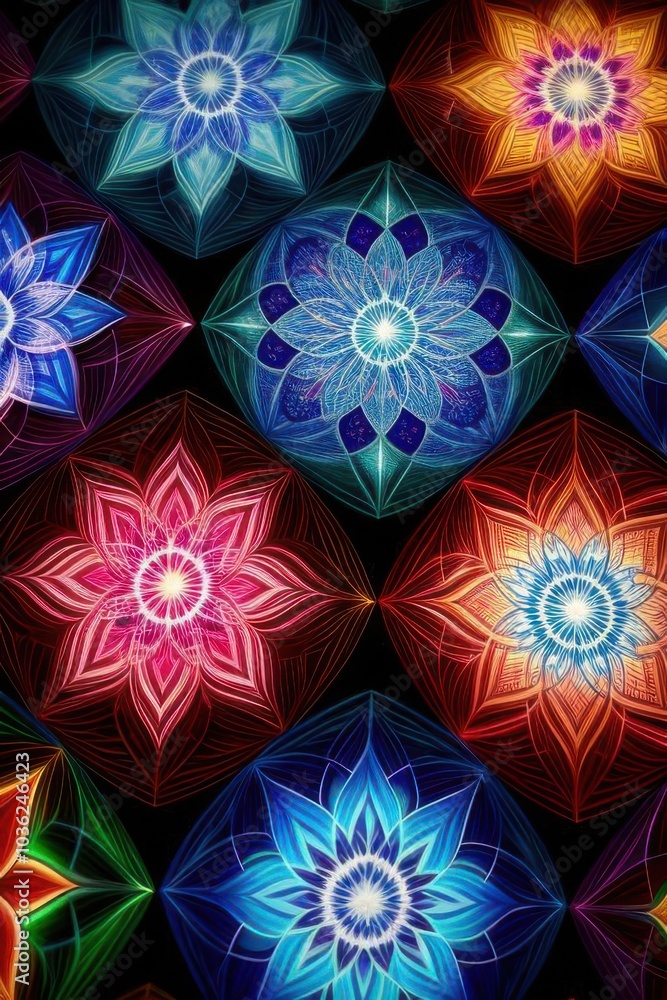 colorful Flower of Life wallpaper colorful Flower of Life wallpaper