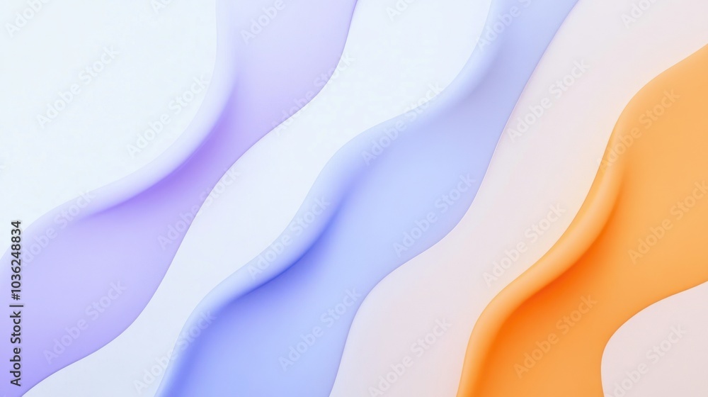 Obraz premium Abstract Pastel Waves