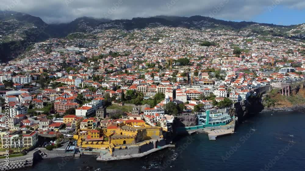 view of Funchal, Madeira, portugal view of Funchal, Madeira, portugal