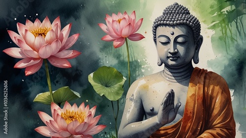 buddha statue in the garden