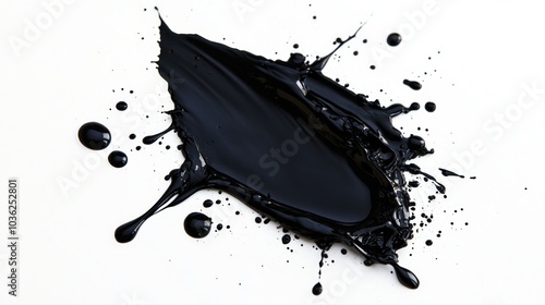 Black Ink Splashes