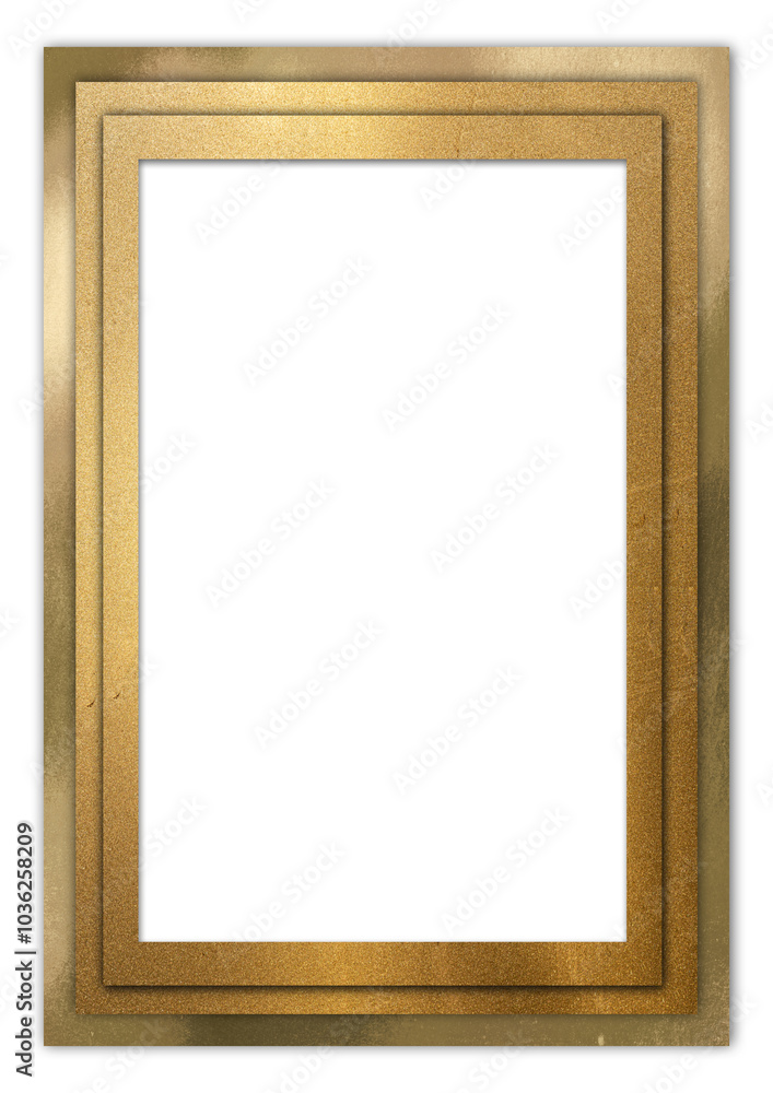 Elegant Gold Glitter Rectangular Frame Border Elegant Gold Glitter Rectangular Frame Border