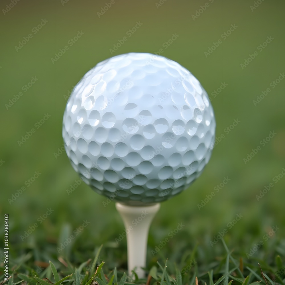 Golf Ball Isolated on White Background Golf Ball Isolated on White Background