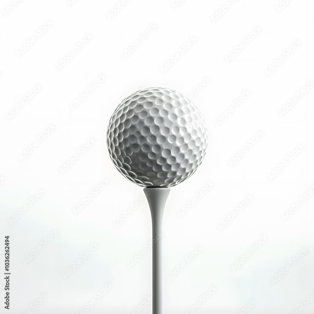 Golf Ball Isolated on White Background Golf Ball Isolated on White Background