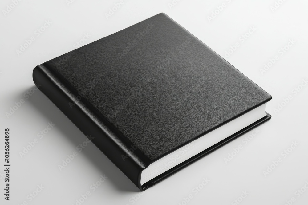 A sleek black book resting on a smooth surface, showcasing a minimalist design and elegant craftsmanship A sleek black book resting on a smooth surface, showcasing a minimalist design and elegant craftsmanship