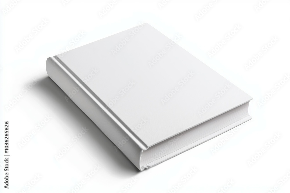 A blank book lying on a surface ready for writing ideas and stories during the daytime A blank book lying on a surface ready for writing ideas and stories during the daytime