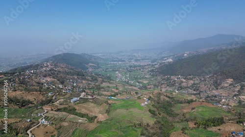 Wallpaper Mural Drone views of Nagarkot, Nepal Torontodigital.ca