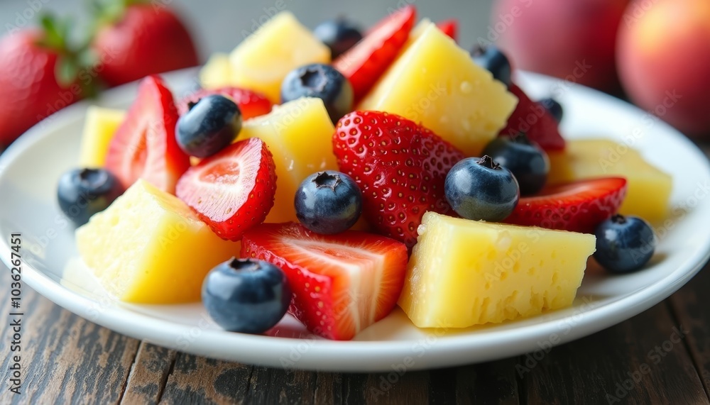 Fresh fruit medley a vibrant summer delight Fresh fruit medley a vibrant summer delight