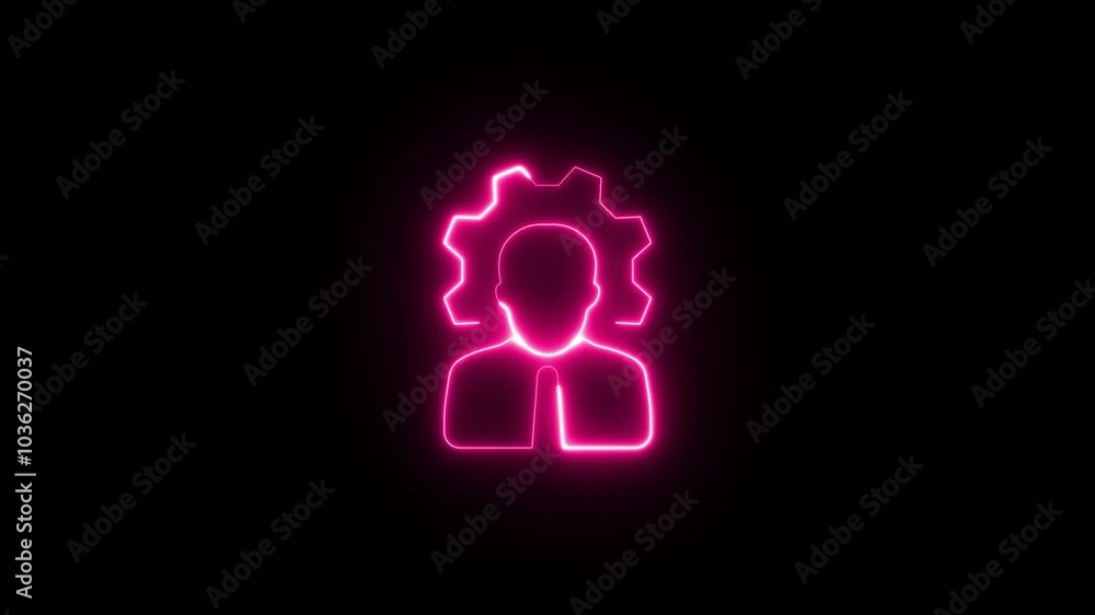 Abstract neon glowing new user icon,contract icon animation on background. glowing neon blue color people animation icon,
Glowing neon person sign, outline round avatar pictogram in vivid color. Abstract neon glowing new user icon,contract icon animation on background. glowing neon blue color people animation icon,
Glowing neon person sign, outline round avatar pictogram in vivid color.