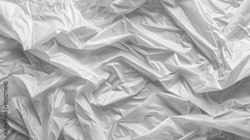 Crumpled plastic wrap creates a unique texture, perfect for enhancing visuals with its reflective light and shadows.