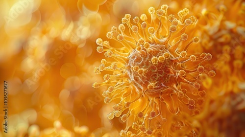Vibrant Close-Up of Yellow Flower Pollen in Nature