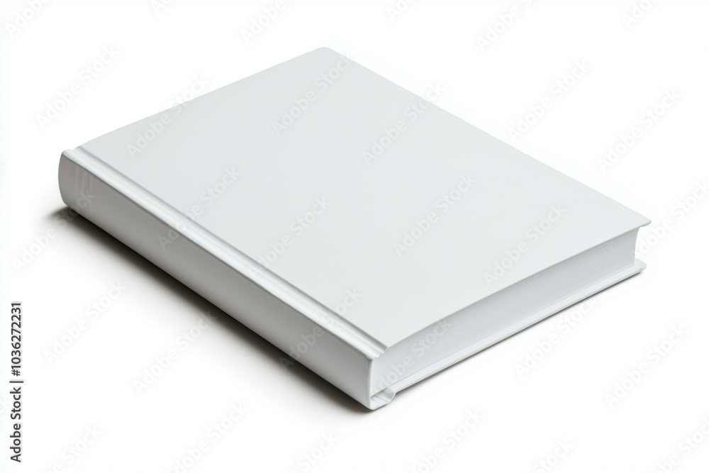 A white book with a white spine and a white cover A white book with a white spine and a white cover