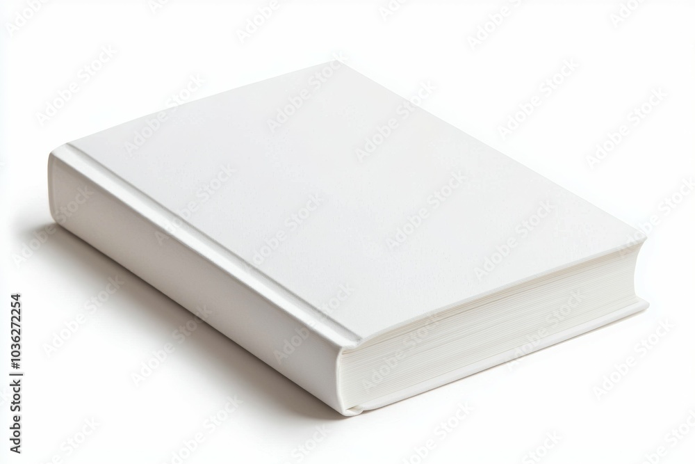 A white book with a white cover A white book with a white cover