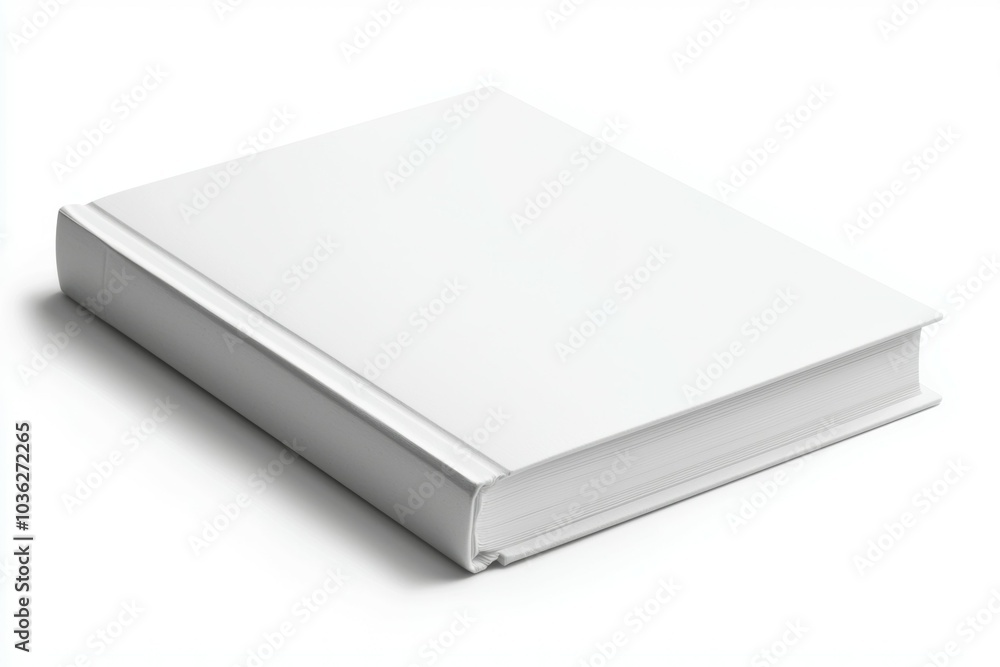 A white book with a white cover A white book with a white cover