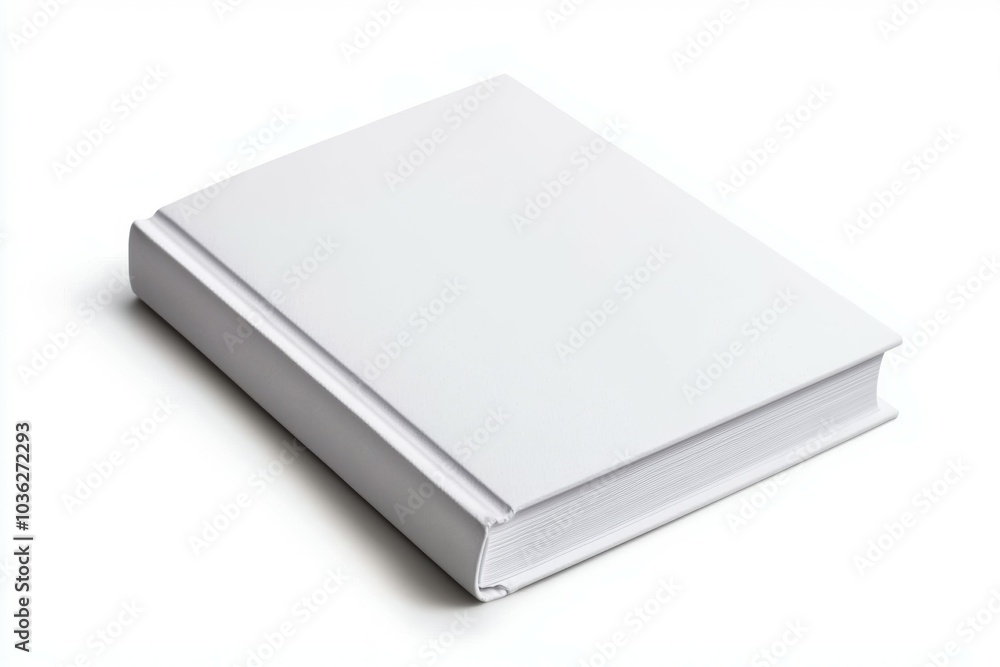 A white book with no writing on it A white book with no writing on it