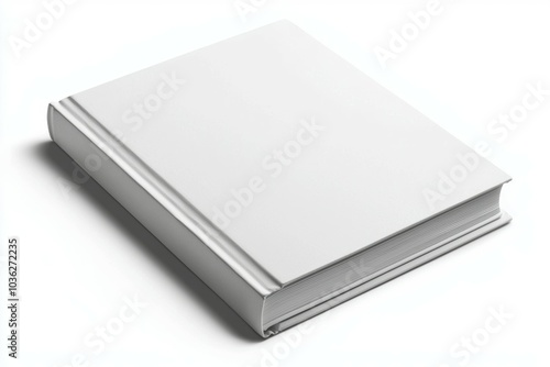 A white book with no writing on it