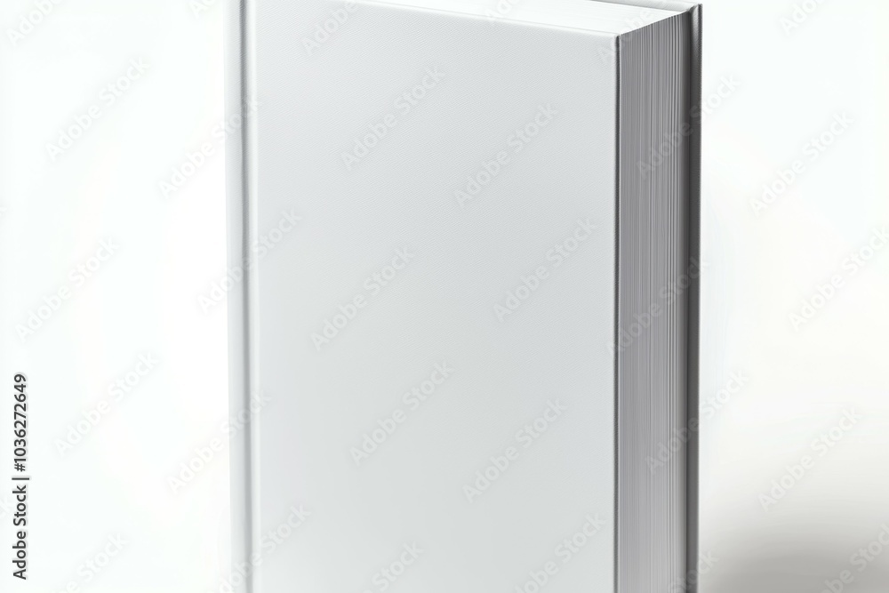 A white book with no writing on it A white book with no writing on it