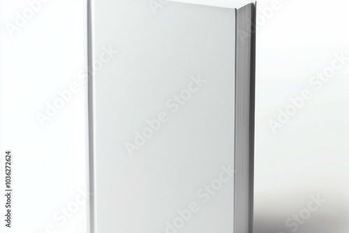 A white book with a white cover