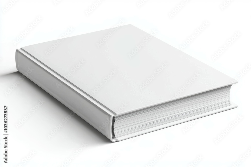 A white book with a white cover A white book with a white cover