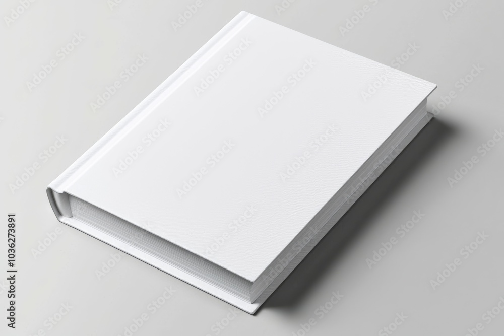 A white book with a black spine and a black cover A white book with a black spine and a black cover