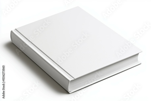 A white book with no writing on it