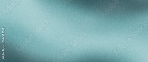 Abstract background with green turquoise gradient, waves, grain, grunge noise, spots, website banner design, copy space