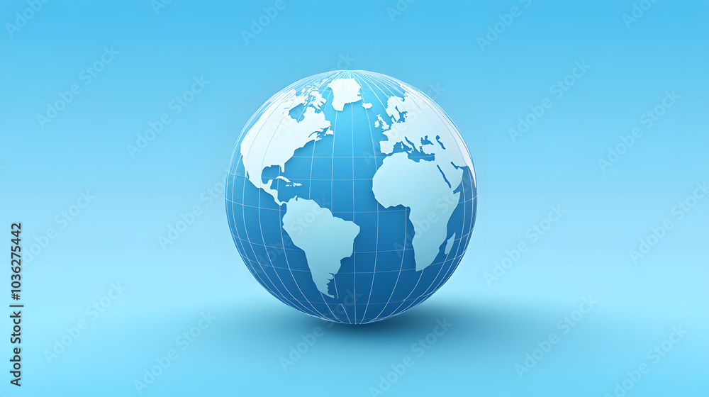 A globe to represent global business, international relations, or world markets A globe to represent global business, international relations, or world markets