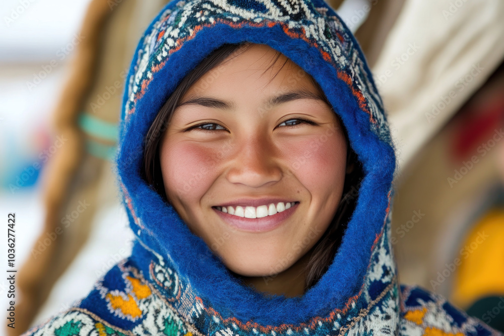 Indonesian woman wearing sami gakti northern europe traditional cloth Indonesian woman wearing sami gakti northern europe traditional cloth