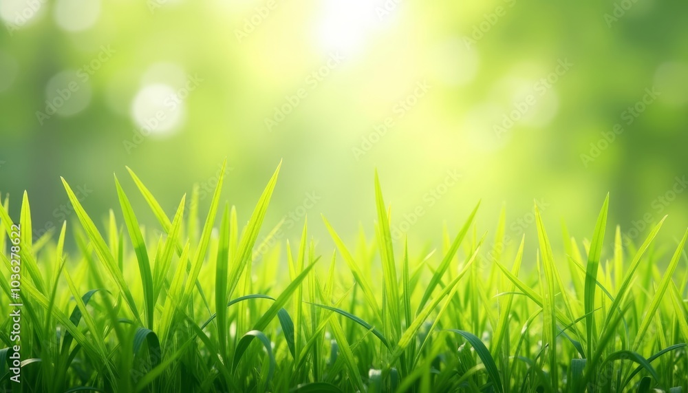 Vibrant green field perfect for a sunny day Vibrant green field perfect for a sunny day