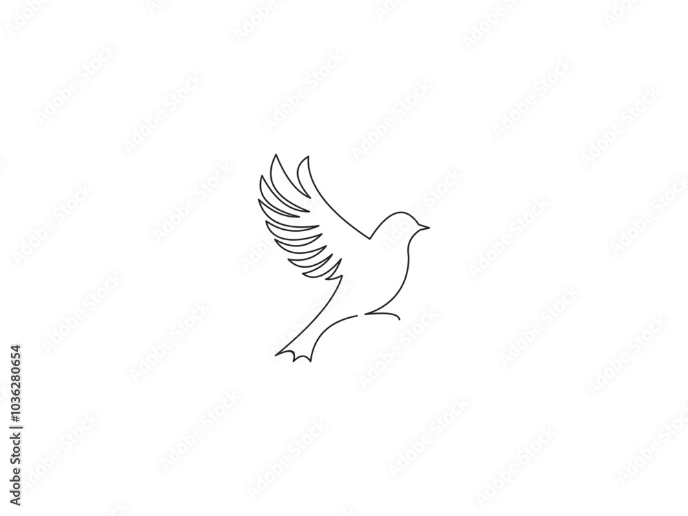 Obraz premium geometri bird