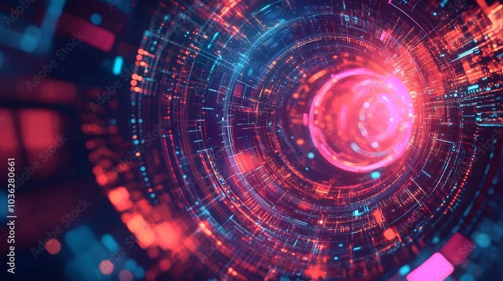 Obraz premium Abstract technology big data background concept.